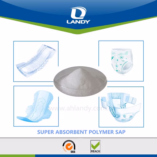 Manufacturers in China High Standard Super Absorbent Polymer Sap for Sanitary Napkins